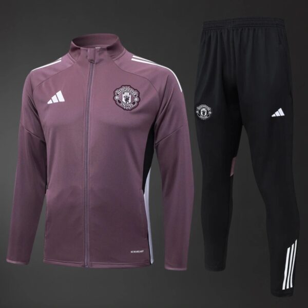 Manchester United 2025/26 Training Tracksuit – Adult & Kids Set