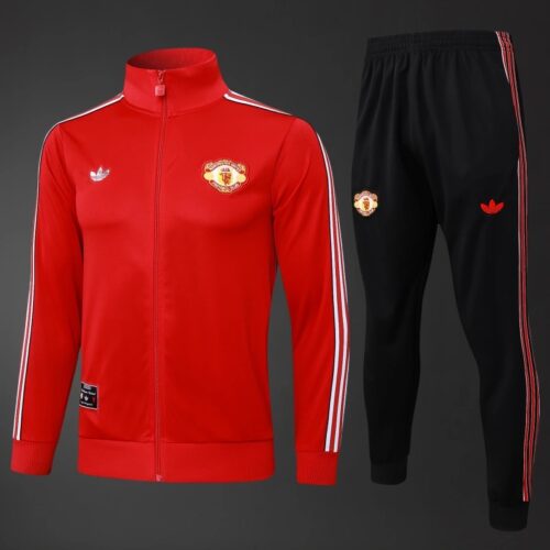 Manchester United 2025/26 Training Tracksuit – Adult & Kids Set