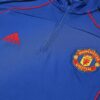 Manchester United 2025/26 Training Tracksuit Blue 1/4 Zip– Adult & Kids Set