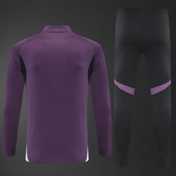 Manchester United 2025/26 Training Tracksuit Purple 1/4 Zip– Adult & Kids Set