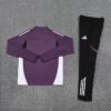 Manchester United 2025/26 Training Tracksuit Purple 1/4 Zip– Adult & Kids Set