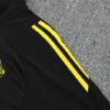 Manchester United 2025/26 Training Tracksuit Black & Yellow 1/4 Zip– Adult & Kids Set