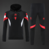 Manchester United 2025/26 Adult Hooded Training Black Tracksuit – Elite Performance Edition