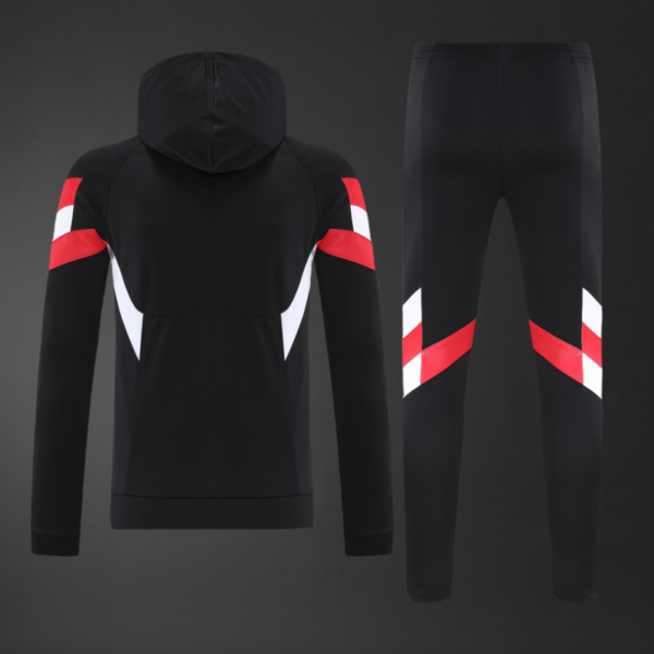 Manchester United 2025/26 Adult Hooded Training Black Tracksuit – Elite Performance Edition