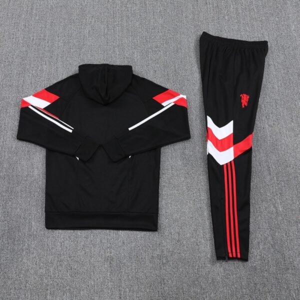 Manchester United 2025/26 Adult Hooded Training Black Tracksuit – Elite Performance Edition