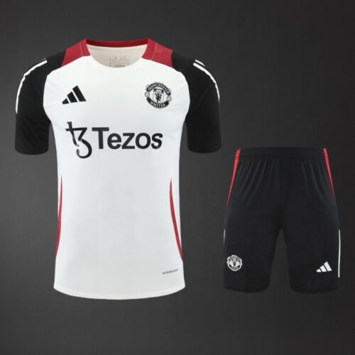 Manchester United 2025/26 White Short Sleeve Training Kit – Official Style Edition