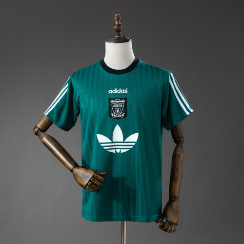 Liverpool FC 1995 Green Polyester T-Shirt – Retro Classic Edition