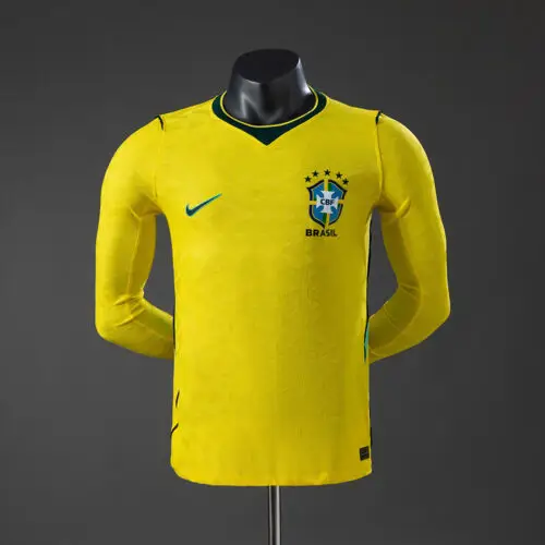 cdb85251 Brazil 2026 Home Player Edition Jersey – Long Sleeve