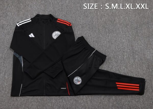 img_6451-2 Ajax 2025/26 Adults & Kids Jacket Training Kit – Official Style Set Black