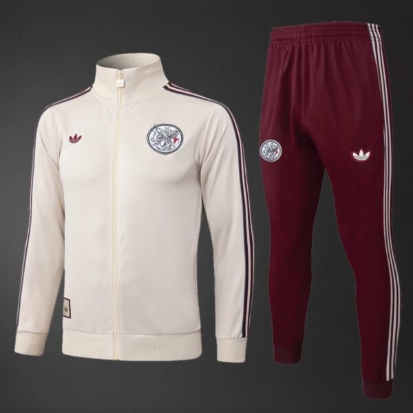 img_6457-2 Ajax 2025/26 Adults & Kids Jacket Training Kit – Official Style Set Beige