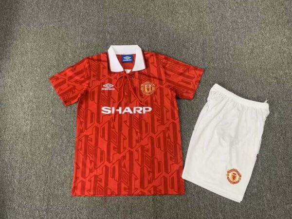 Manchester United 1992/94 Home Kids Kit – Retro Classic Edition