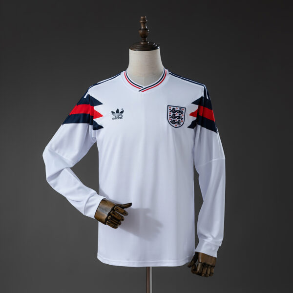 England 1990 Home Retro Kit Long Sleeve