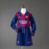 Barcelona 2014/15 Home Long Sleeve Kids Kit – Retro Classic Edition