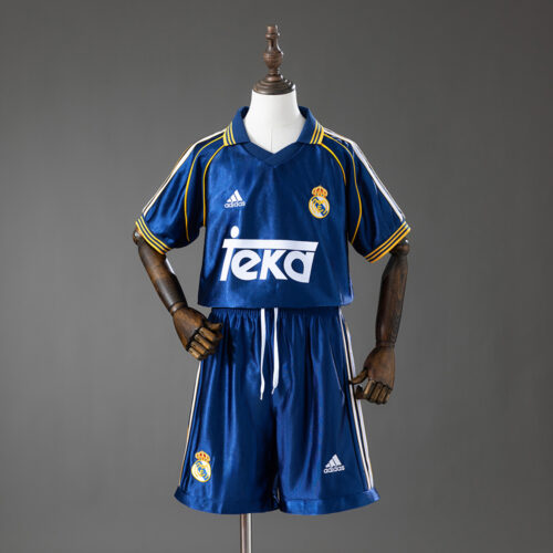 Real Madrid 1998/00 Third Away Football Kids Kit – Retro Classic Edition