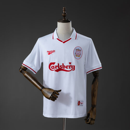 36dfcf85 Liverpool 1996/97 White Retro Jersey – Classic 90s Away Edition