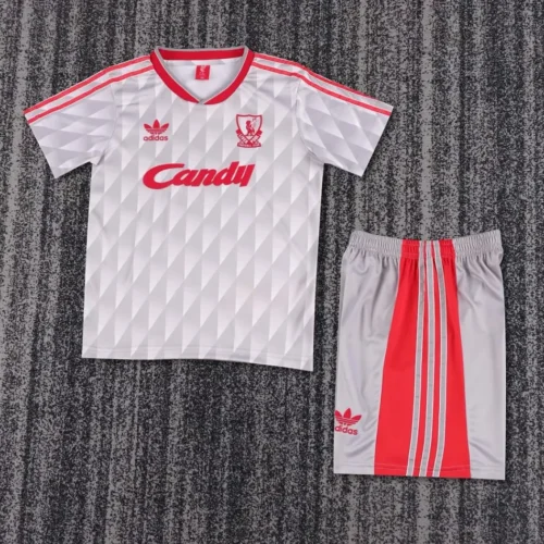 54BAD61D-1DC7-2AAB-B9C9-EDA9C2218F41 1989/91 Liverpool Away Retro Football Shirt Kids Kit – Classic Edition