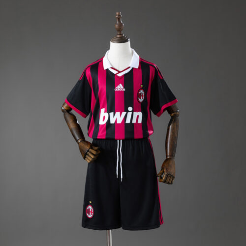577b8a95 AC Milan 2009/10 Home Retro Football Kids Kit – Classic Edition