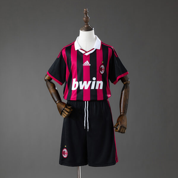 AC Milan 2009/10 Home Retro Football Kids Kit – Classic Edition