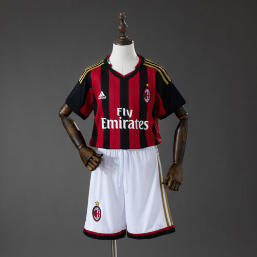 6f9bb44a 2013/14 AC Milan Home Retro Football Kids Kit – Classic Edition