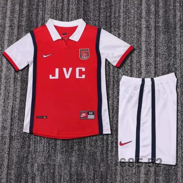 Arsenal 1998/99 Home Kids Retro Kit – Classic Edition