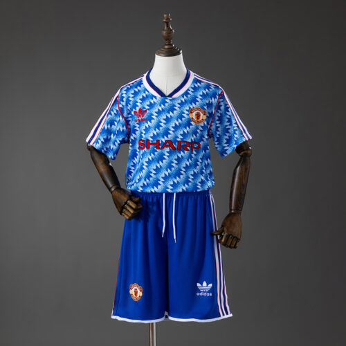 8c191946 Manchester United 1990/92 Away Kids Kit – Retro Classic Edition