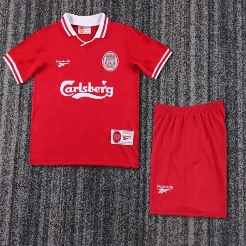 C1DA20EE-A063-1F31-2EBB-2291891F9B71 1996/97 Retro Liverpool Home Football Shirt Kids Kit – Classic Edition