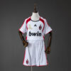 AC Milan 2006/07 Away Retro Football Kids Kit – Classic Edition
