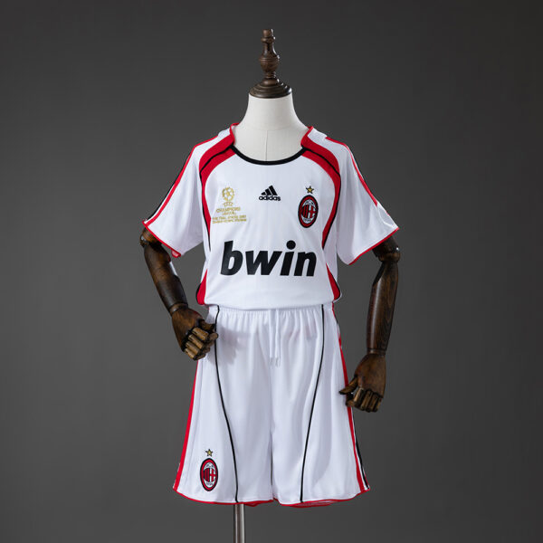 AC Milan 2006/07 Away Retro Football Kids Kit – Classic Edition
