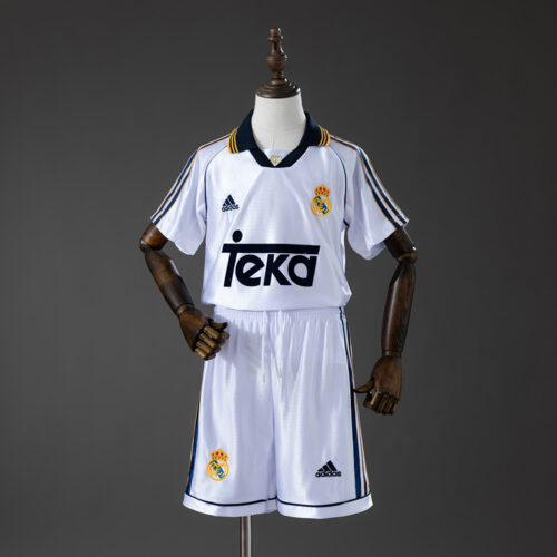 Real Madrid 1998/00 Home Football Kids Kit – Retro Classic Edition