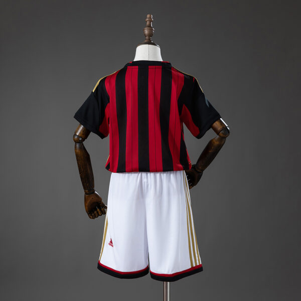 2013/14 AC Milan Home Retro Football Kids Kit – Classic Edition