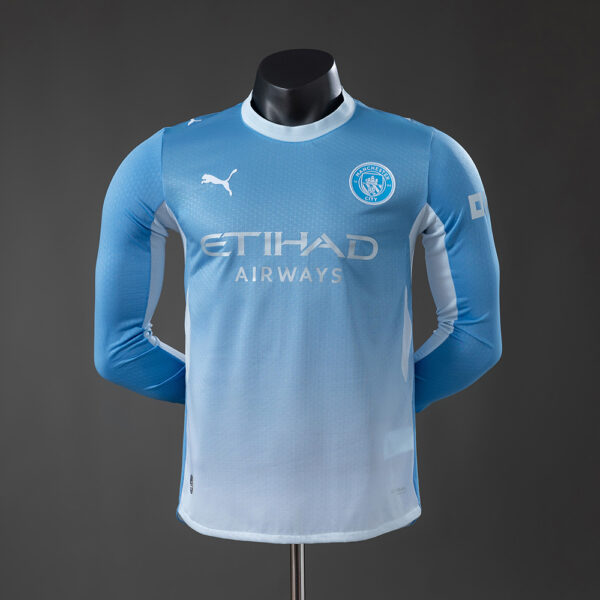 Manchester City 26/27 Home Long Sleeve Player Version - Official Jersey