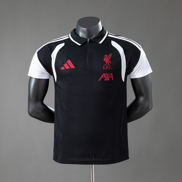 Liverpool FC 2026/27 Player Version Black Training Jersey with Polo Neck & ¼ Zip – Elite Training Edition