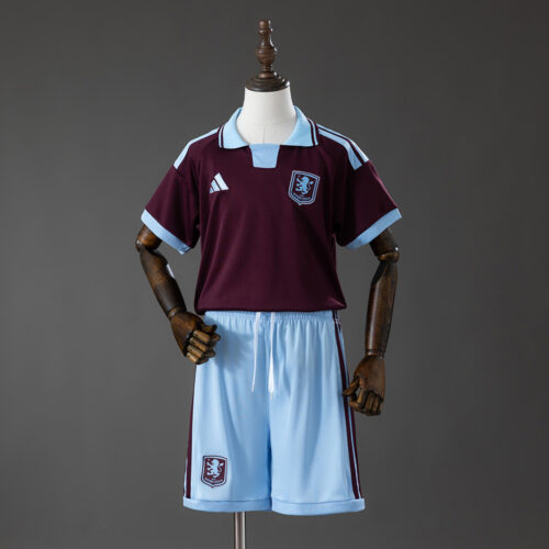 e9969c78 Aston Villa 2026/27 Kids Home Kit – Full Set